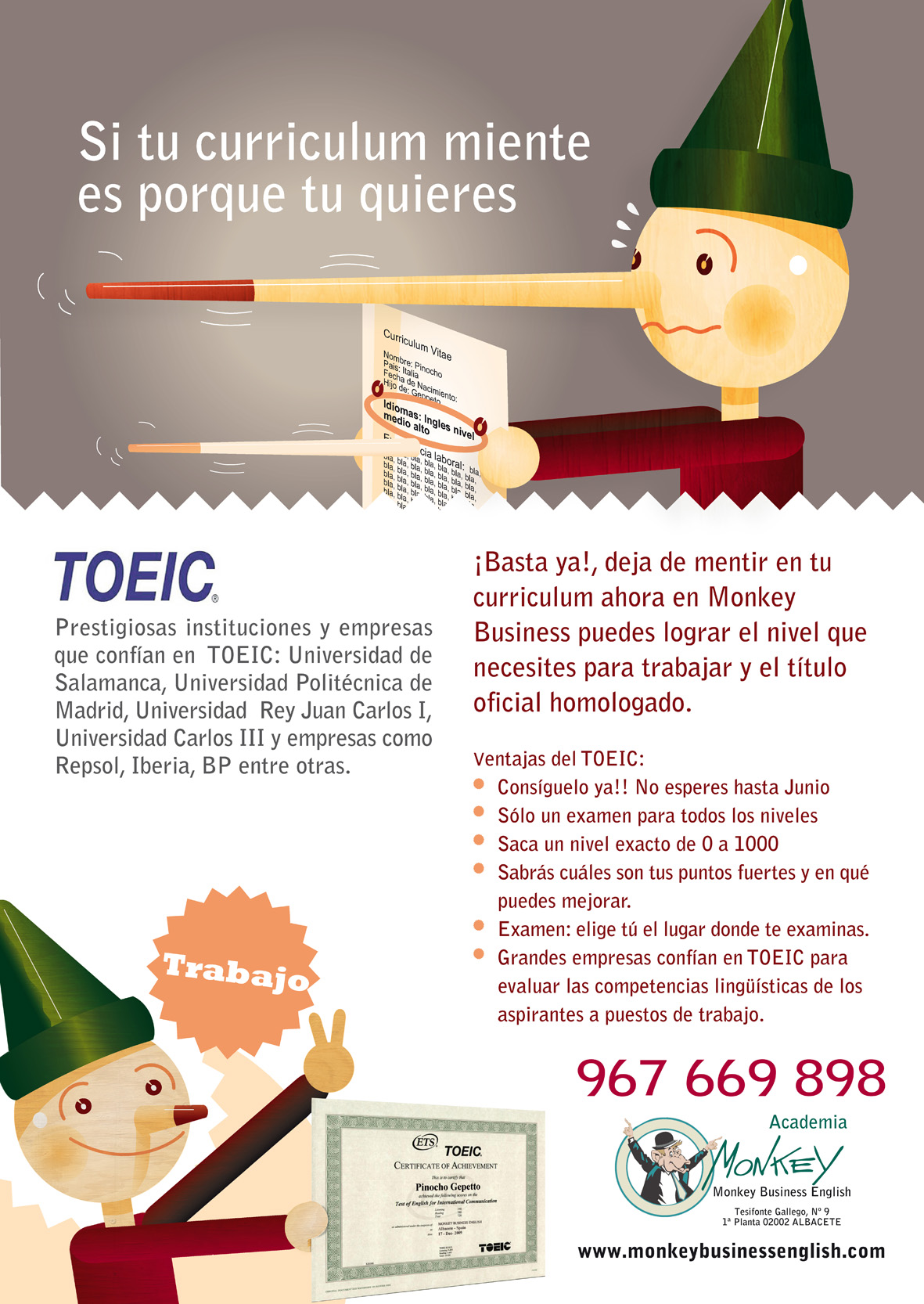 Informacion exámenes TOEIC